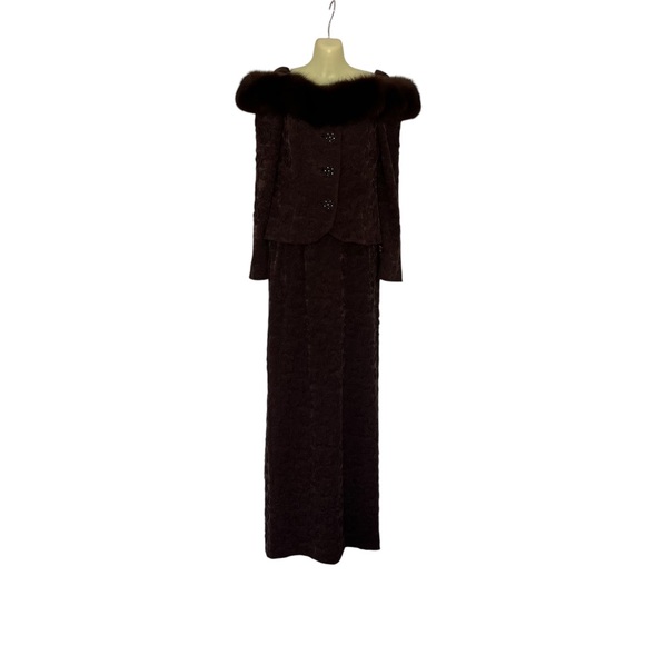 Karon Lorrance off shoulder jacket with skirt size women's 6